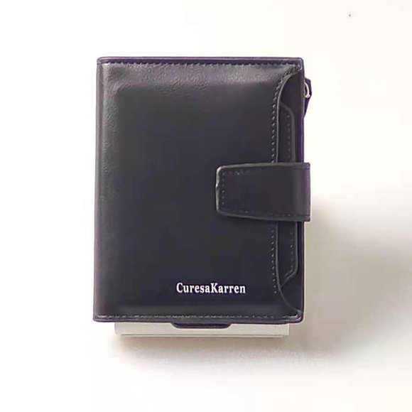 ✨✨BRAND NEW Mens Bifold Card Holder Wallet with Button Clip - Picture 2 of 9